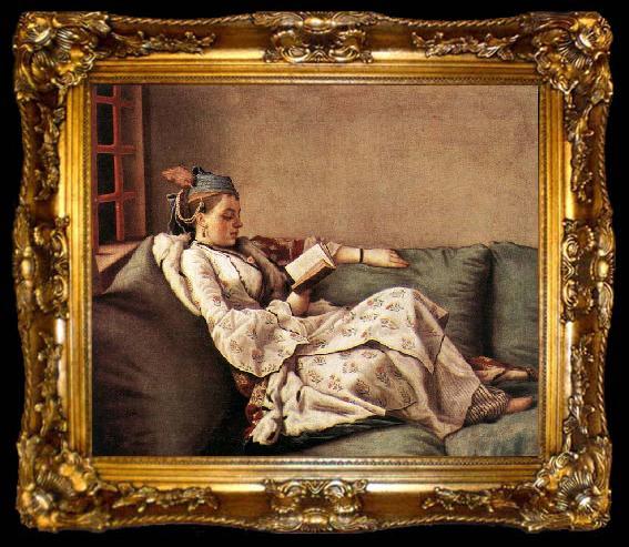 framed  Jean-Etienne Liotard Marie Adalaide, ta009-2